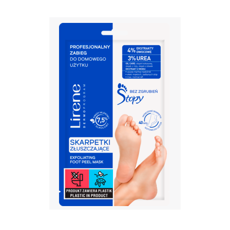 LIRENE Skarpetki złuszczające Profesjonalny zabieg do domowego użytku