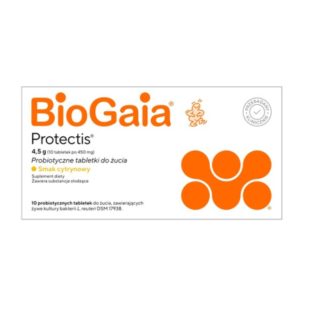 BioGaia Smak cytrynowy 10 tabletek