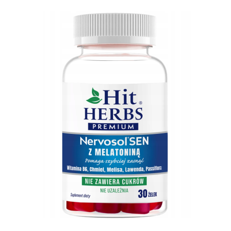Hit Herbs Premium Nervosol Sen z melatoniną 30 sztuk