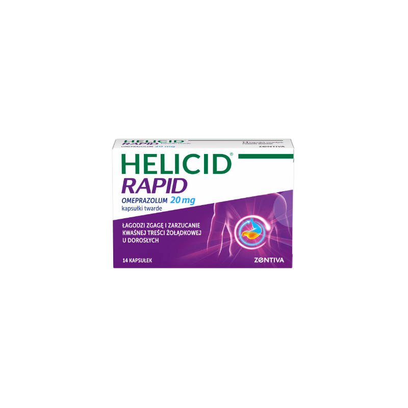 Helicid Rapid, 14 kapsułek