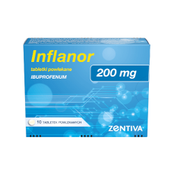 Inflanor 200 mg, 10 tabletek