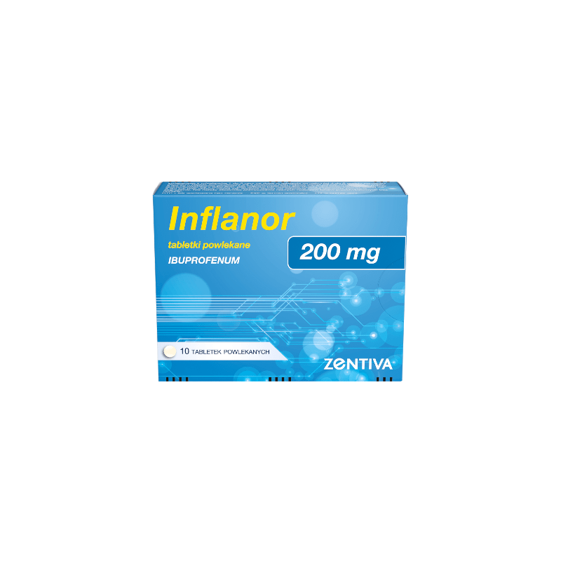 Inflanor 200 mg, 10 tabletek