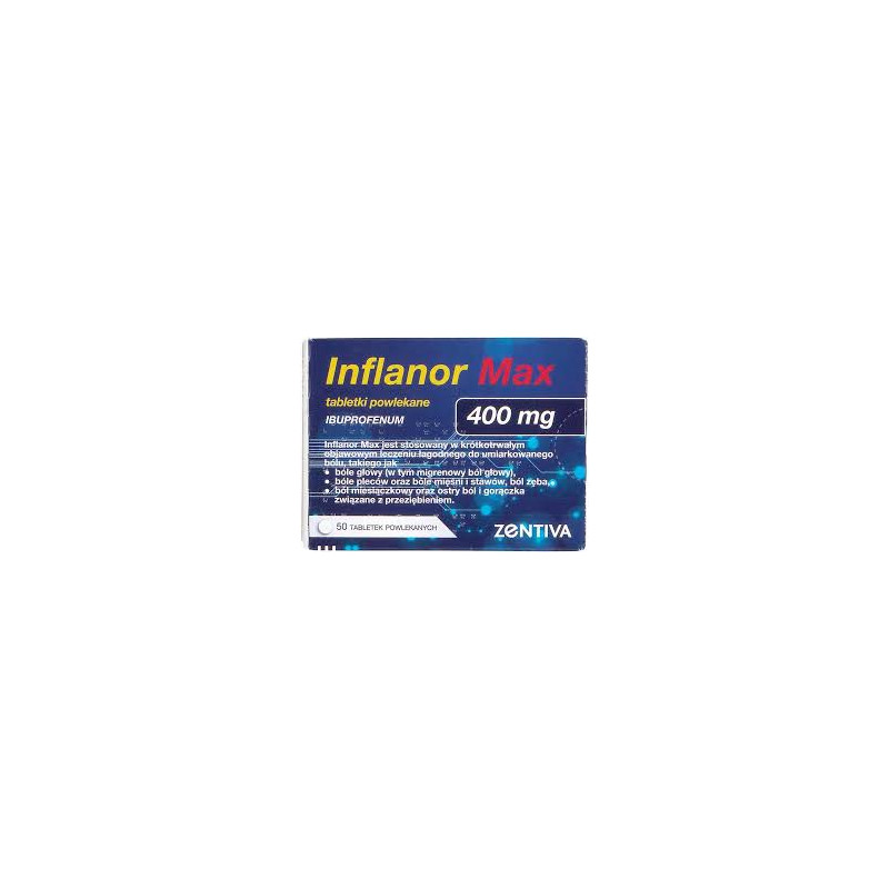 Inflanor Max 400 mg, 50 tabletek