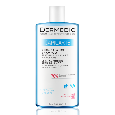Dermedic Capilarte Sebu-Balance Szampon przywracający równowagę mikrobiomu skóry 300ml