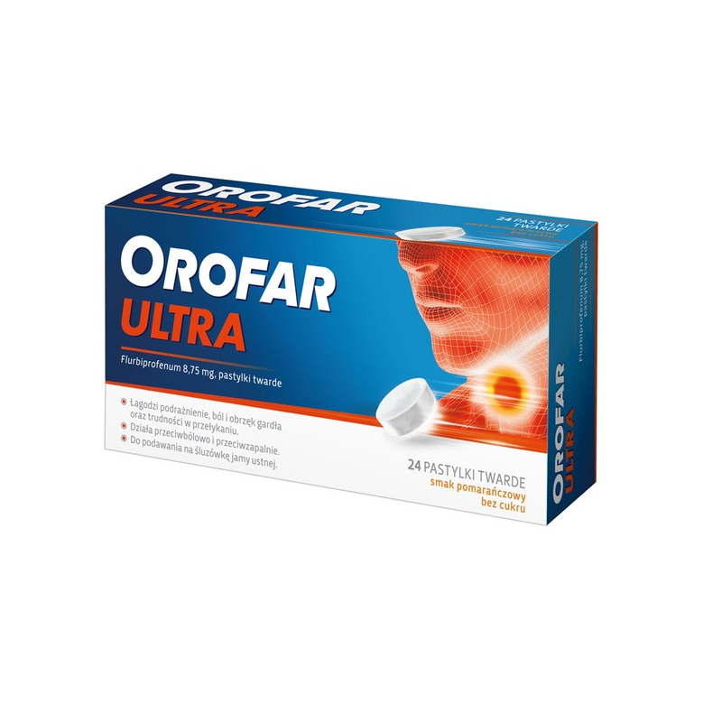 Orofar Ultra 8,75 mg pastylki twarde 24 sztuki