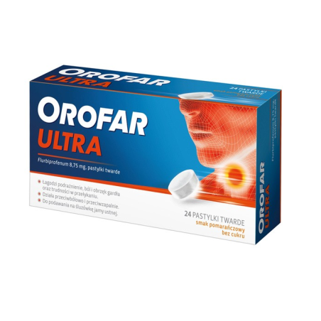 Orofar Ultra 8,75 mg pastylki twarde 24 sztuki