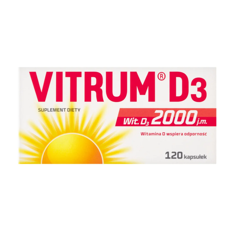 Vitrum D3 2000 j.m. 120 kapsułek