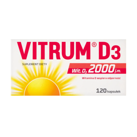 Vitrum D3 2000 j.m. 120 kapsułek
