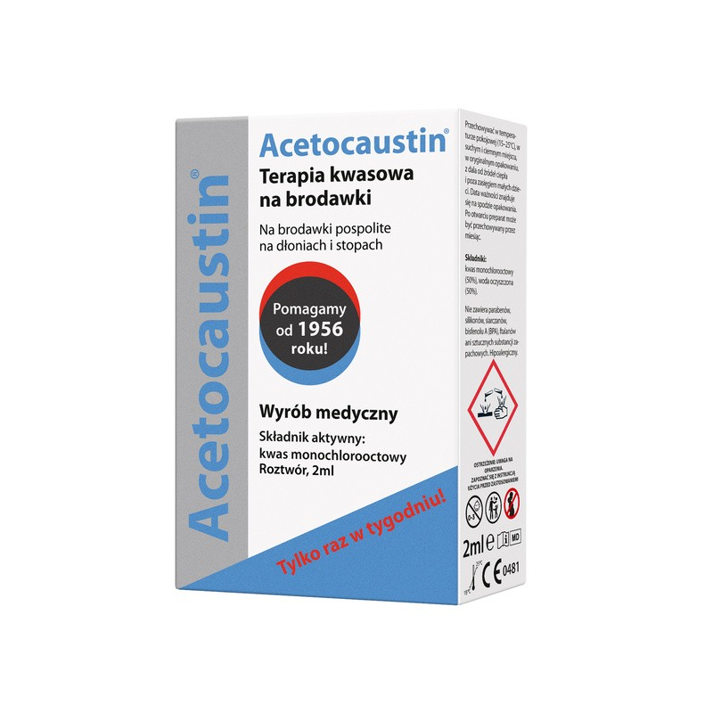 Acetocaustin terapia kwasowa na brodawki płyn 2 ml