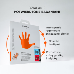 L'Biotica Maska Regenerująca Na Dłonie 1 para rękawiczek