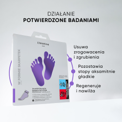 L'biotica Maska do stóp złuszczająca w postaci skarpet 1 para