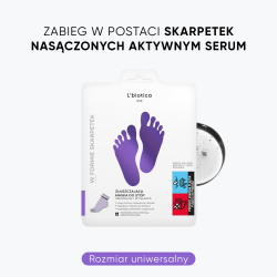 L'biotica Maska do stóp złuszczająca w postaci skarpet 1 para