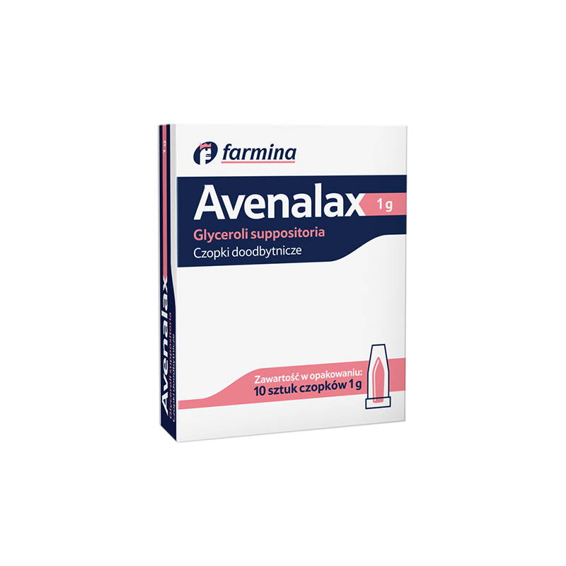 Avenalax czopki doodbytnicze, 10 sztuk