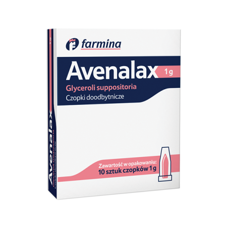 Avenalax czopki doodbytnicze, 10 sztuk