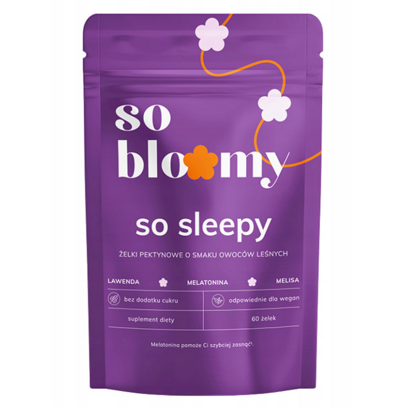 So bloomy so sleepy żelki na spokojny sen z melatoniną 60 sztuk