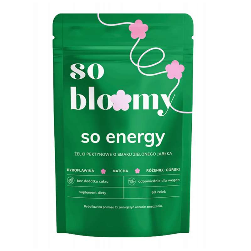 So bloomy so energy żelki energetyczne z matchą 60 żelek