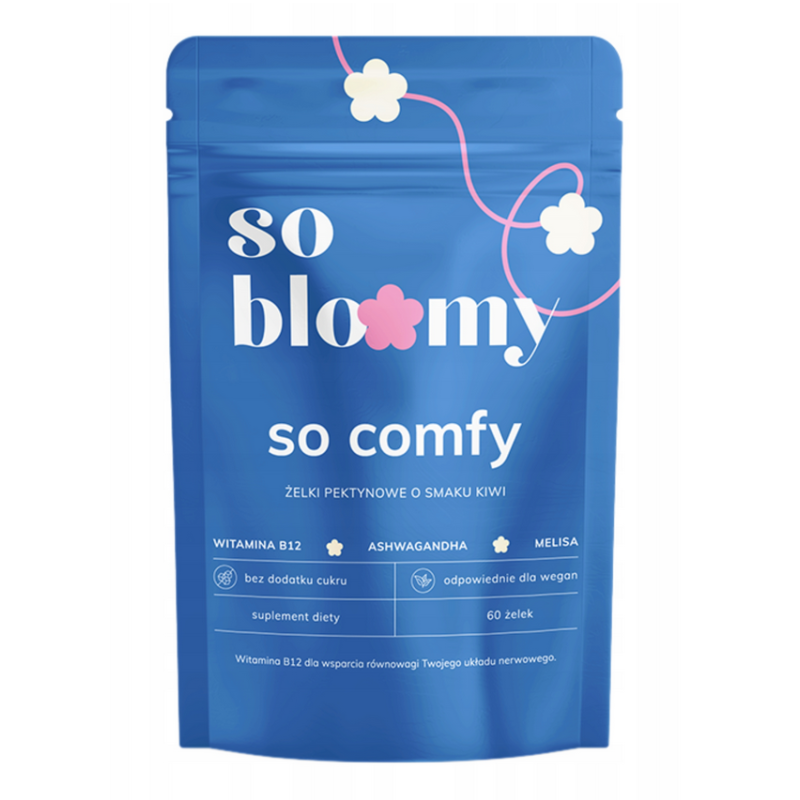 So bloomy so comfy żelki na uspokojenie z ashwagandhą 60 sztuk