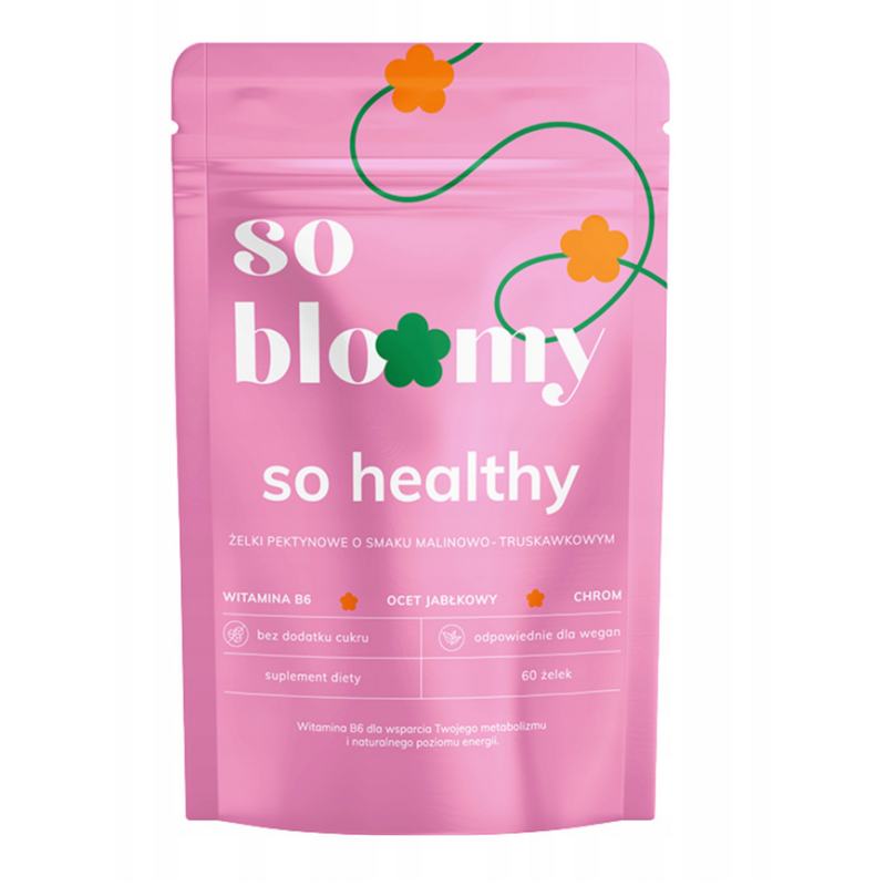 So bloomy so healthy żelki na wsparcie metabolizmu z octem jabłkowym 60 sztuk