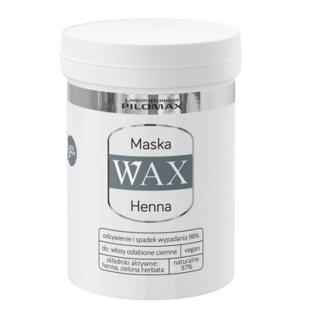 WAX Henna Maska do włosów ciemnych 240ml