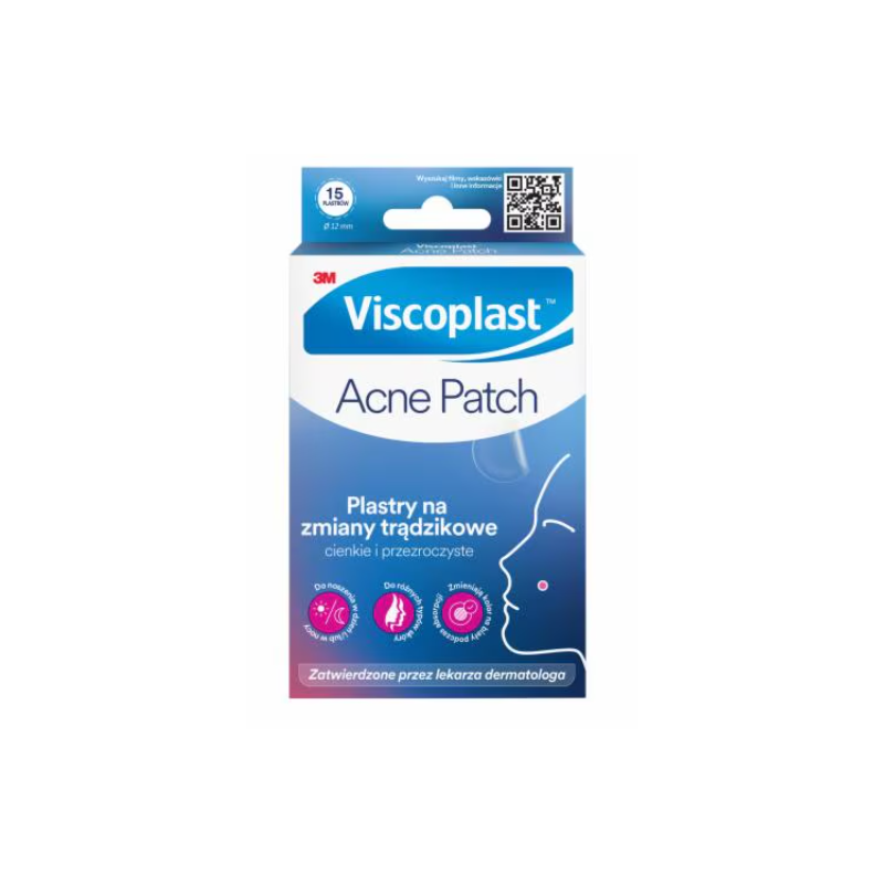 Viscoplast Acne Patch plastry na zmiany trądzikowe 15 plastrów