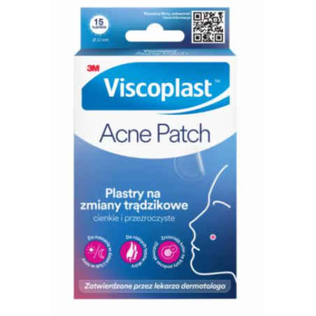 Viscoplast Acne Patch plastry na zmiany trądzikowe 15 plastrów