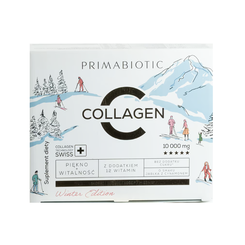 Primabiotic Collagen Winter Edition o smaku jabłka z cynamonem 30 x 30ml