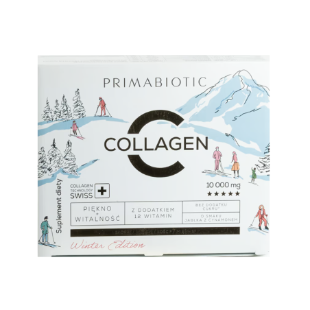 Primabiotic Collagen Winter Edition o smaku jabłka z cynamonem 30 x 30ml