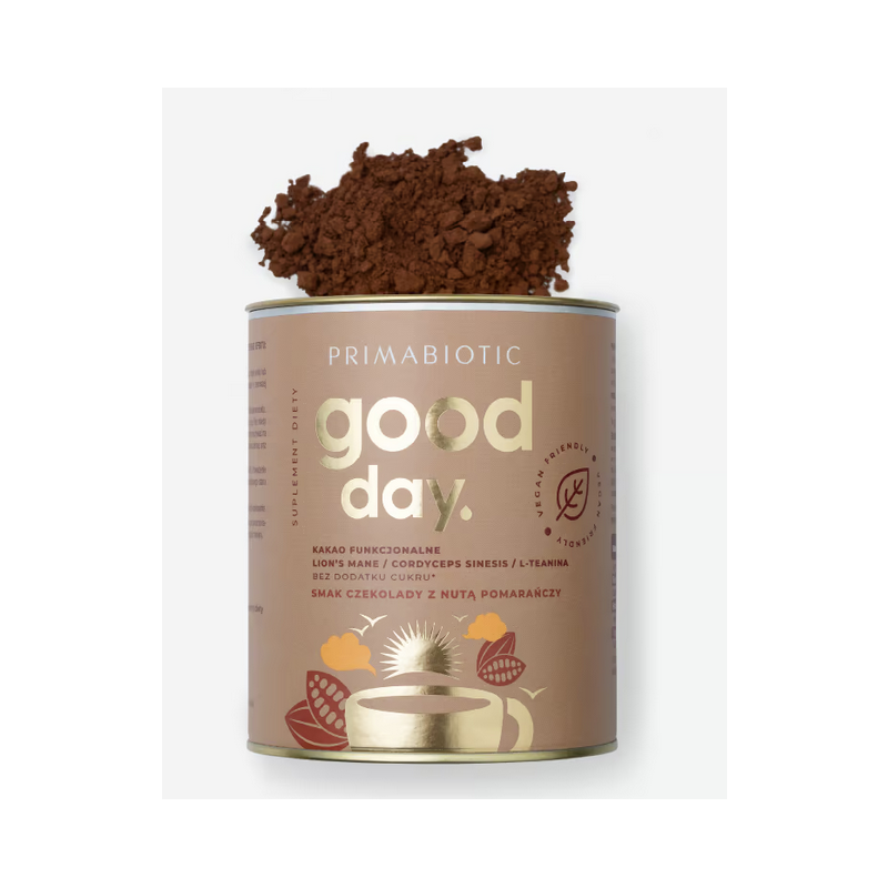 Kakao Good Day kakao funkcjonalne na dzień o smaku czekolady z nutą pomarańczy 300g