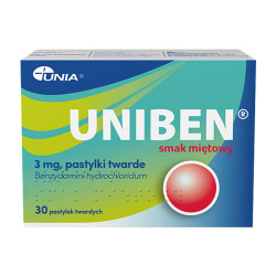 Uniben pastylki miętowe, 30...