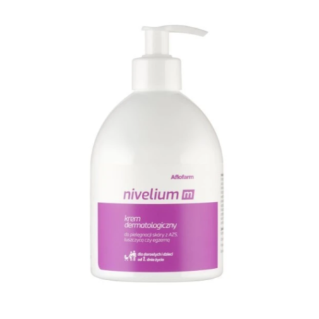 Nivelium M Krem dermatologiczny do pielęgnacji skóry z AZS, łuszczycą i egzemą od 1. dnia życia 400ml