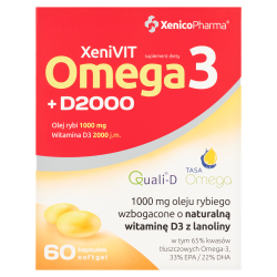 XeniVIT Omega3 + D2000 60 kapsułek Xenico