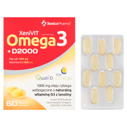 XeniVIT Omega3 + D2000 60 kapsułek Xenico