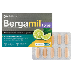 Bergamil Forte 30 kapsułek Xenico na cholesterol