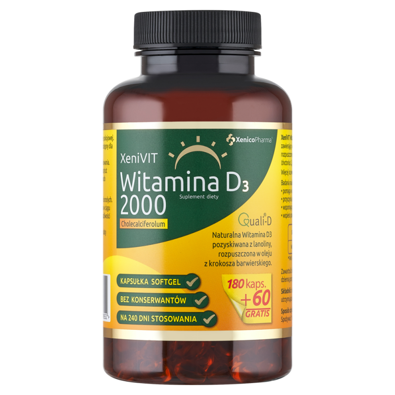 XeniVIT Witamina D 2000 240 kapsułek Xenico