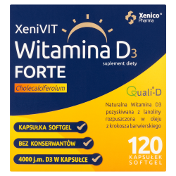 XeniVIT Witamina D 4000 Forte 120 kapsułek