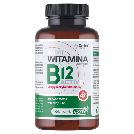 Witamina B12 Active 500mcg 90 kapsułek Xenico