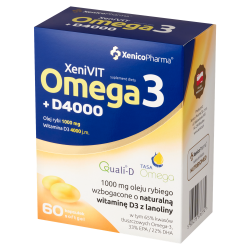 Omega3 + D4000 60 kapsułek Xenico