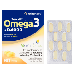 Omega3 + D4000 60 kapsułek Xenico