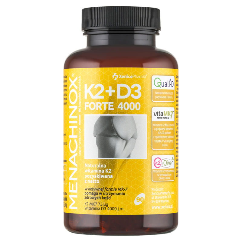 Menachinox K2+D3 Forte 4000 90 kapsułek