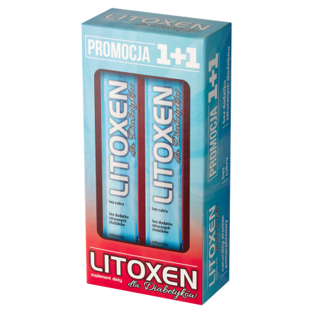 Litoxen Dla Diabetyków 1+1 Zestaw 40 tabletek musujących
