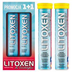 Litoxen Dla Diabetyków 1+1 Zestaw 40 tabletek musujących