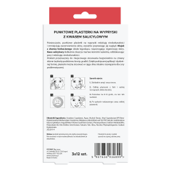 L'biotica punktowe plasterki na wypryski 3x12 sztuk