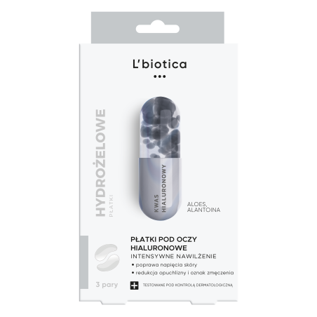 L'Biotica Płatki pod oczy hialuronowe intensywne nawilżanie 3x2sztuk