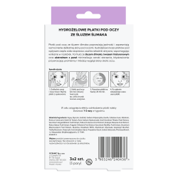 L'biotica Odmładzające płatki pod oczy ze śluzem ślimaka 3x2 sztuki