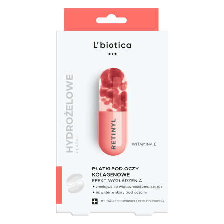 L'Biotica Płatki kolagenowe pod oczy wygładzanie zmarszczek 3x2 sztuk