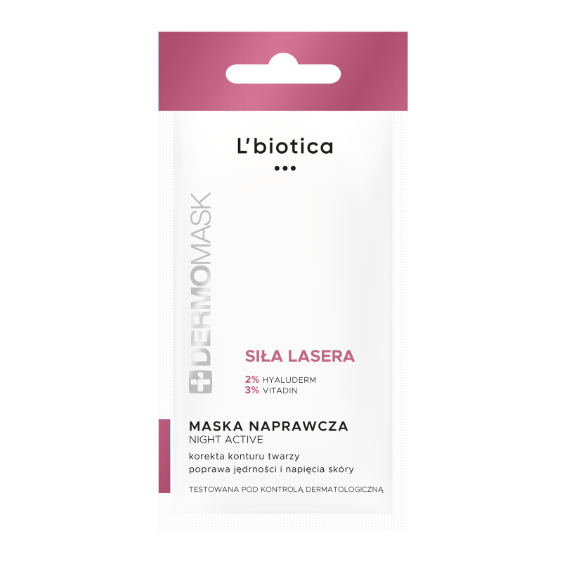 L'BIOTICA Dermomask Night Active Siła Lasera 12 ml