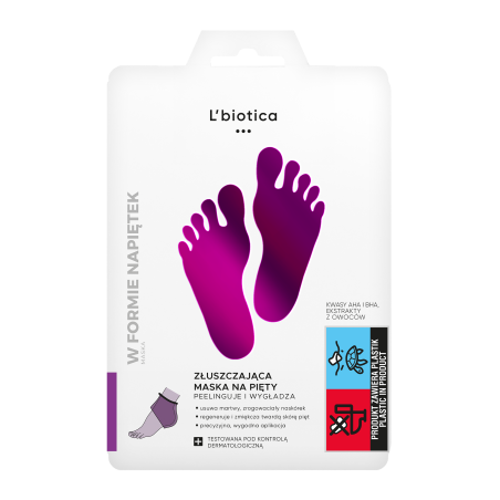 L'Biotica Maska złuszczająca na pięty 1 para