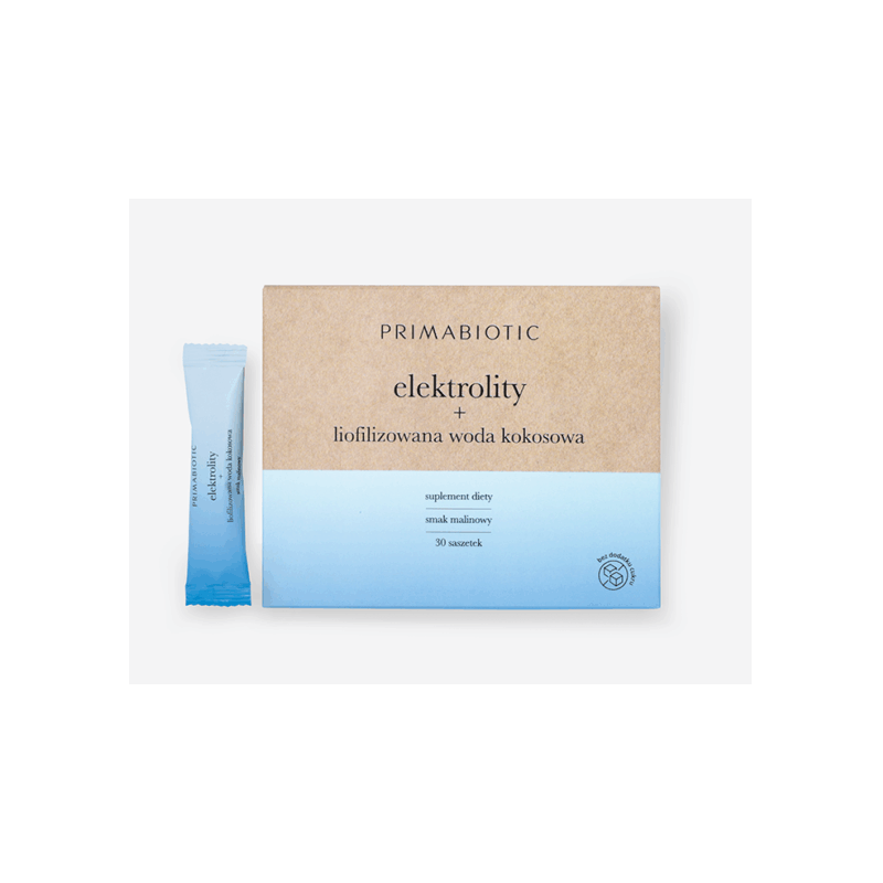 PRIMABIOTIC ELEKTROLITY + LIOFILIZOWANA WODA KOKOSOWA 30 saszetek