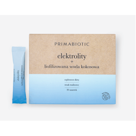 PRIMABIOTIC ELEKTROLITY + LIOFILIZOWANA WODA KOKOSOWA 30 saszetek