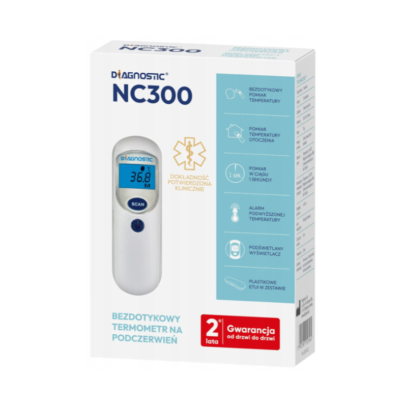 Diagnostic Termometr bezdotykowy na podczerwień NC300 1 sztuka